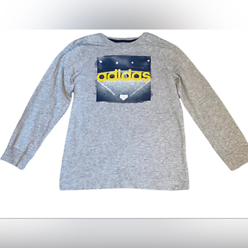 Adidas Long Sleeved Adidas Heather Gray t-shirt sz 6